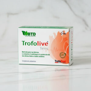TrofoLive Tens® es un complemento alimenticio avanzado diseñado para optimizar la salud cardiovascular, mejorar la circulación y proteger las células del estrés oxidativo. Con una fórmula rica en extractos de plantas y nutrientes clave, como Ginkgo Biloba, Ajo, Cúrcuma y Olivo, TrofoLive Tens® trabaja sinérgicamente para proporcionar un apoyo integral a tu sistema circulatorio y general.