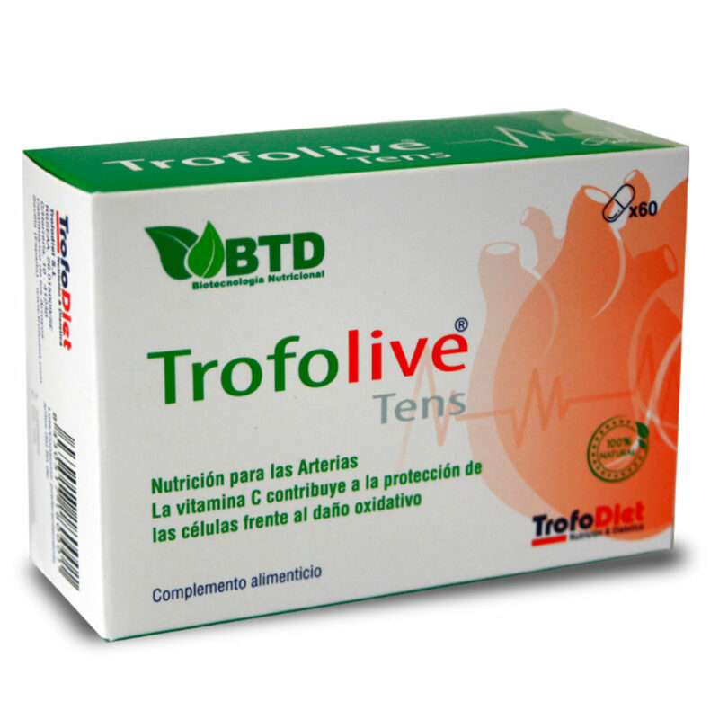 TrofoLive Tens® es un complemento alimenticio avanzado diseñado para optimizar la salud cardiovascular, mejorar la circulación y proteger las células del estrés oxidativo. Con una fórmula rica en extractos de plantas y nutrientes clave, como Ginkgo Biloba, Ajo, Cúrcuma y Olivo, TrofoLive Tens® trabaja sinérgicamente para proporcionar un apoyo integral a tu sistema circulatorio y general.