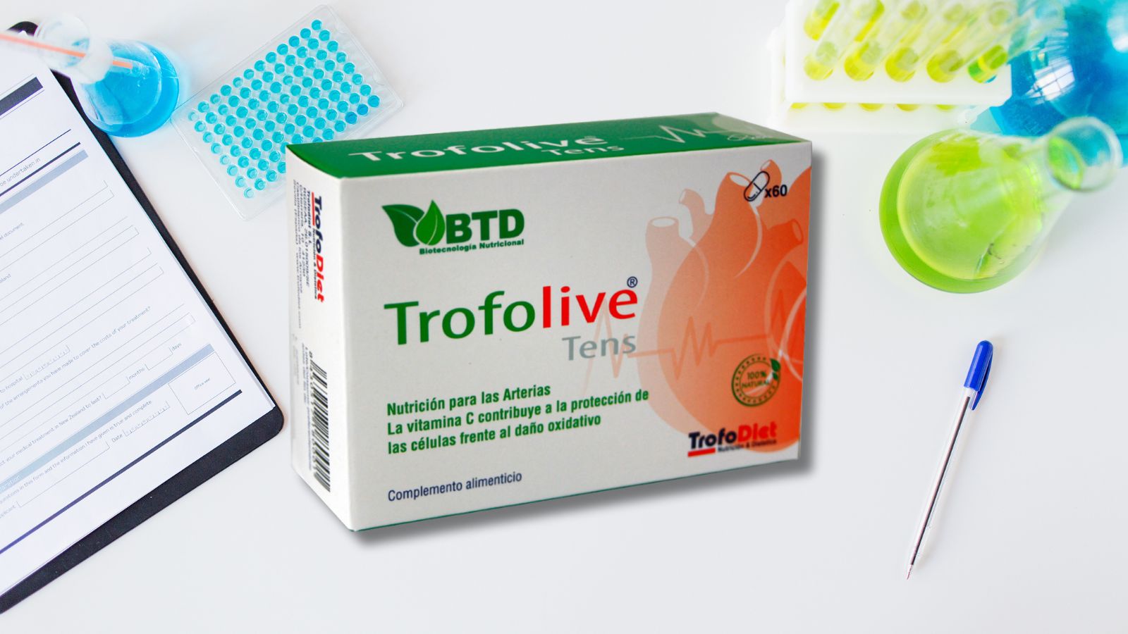 Cuando se trata de cuidar tu salud cardiovascular, TrofoLive Tens® ofrece una solución avanzada respaldada por la ciencia.