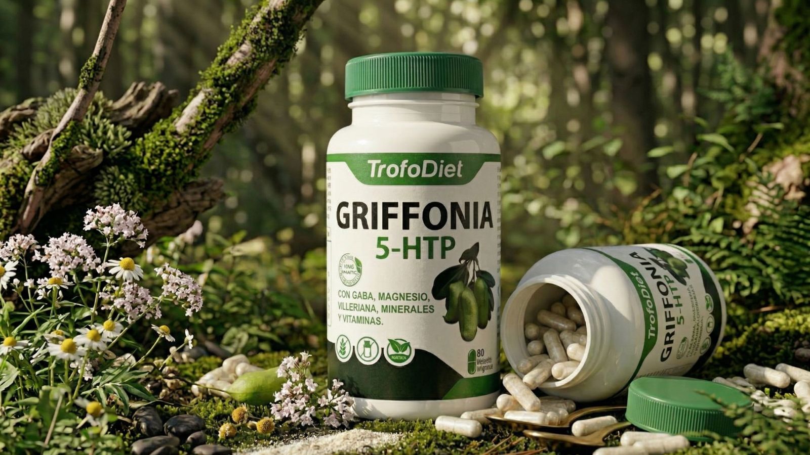 recuperar tu bienestar no tiene por qué ser un proceso complejo. Al elegir Griffonia 5-HTP de TrofoDiet, estás optando por una vía segura, eficaz y profundamente ligada a los procesos naturales de tu organismo. Vuelve a ser tú mismo y siente el poder de la naturaleza en cada cápsula.