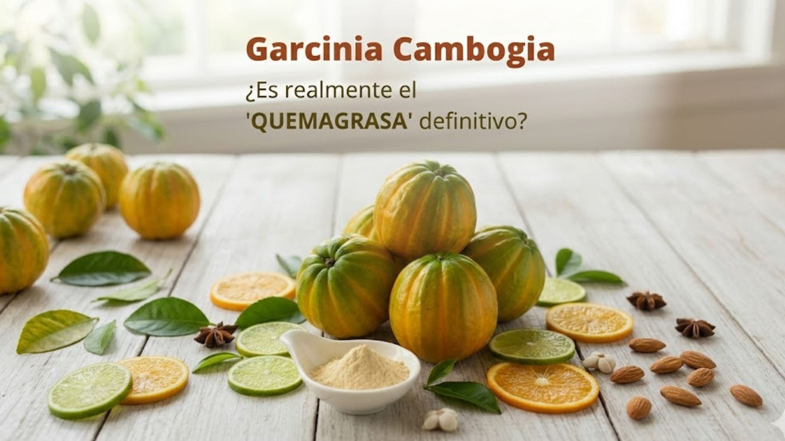 Descubre cómo funciona la Garcinia Cambogia. Gestión de la saciedad, apoyo metabólico y energía estable gracias al Ácido Hidroxicítrico (AHC).
