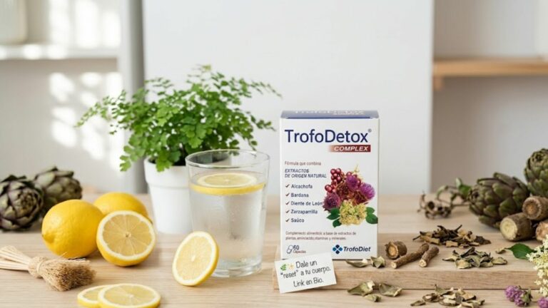 ¿Cuerpo saturado? Prueba TrofoDetox de TrofoDiet en Zaragoza. Con Alcachofa, Diente de León y Granada para un reset total. 60 cápsulas de bienestar natural.