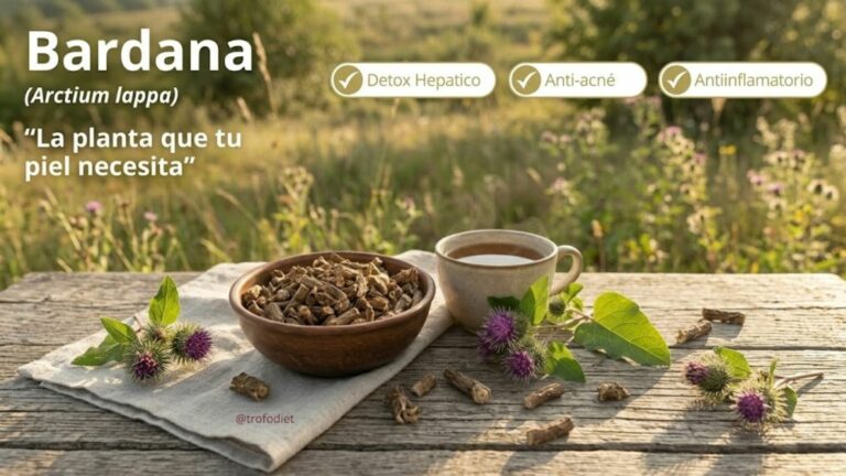 Descubre cómo la raíz de Bardana limpia tu piel desde el interior. Depuración hepática y renal para eliminar acné, eccemas y rojeces de forma natural.